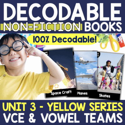 8 Non-Fiction TRANSPORTATION Books – Decodable Adventure Series – CVCE & Vowel Teams
